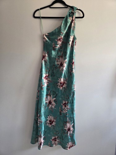 Biba one shoulder satin floral - shoulder,