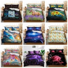Animals Boho Duvet Cover Set