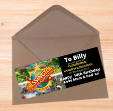 CHESSINGTON    Personalised  Gift  Event Ticket Christmas Birthday