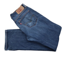 Levis 501 Red Tab Jeans Straight Leg Button Fly Blue SZ 34X34 (V2432)