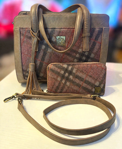 House tweed plaid - house,