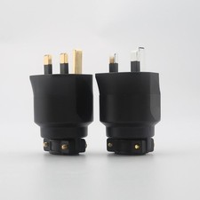 1Piece Gold Plated 3 Pin UK