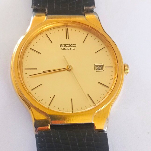 Seiko quartz men gold - quartz, men's