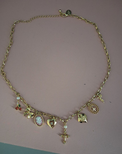 Lovisa gold charm chain - charm,