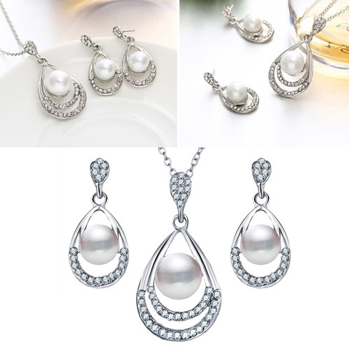 Pendant necklace earrings set - earrings,
