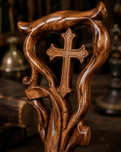 Artisan medieval crook - medieval, walking