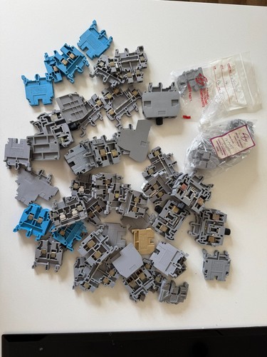 Din rail terminal - rail, blocks