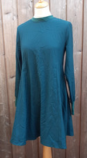 Louche A Line Dress Size 8  Green Long Sleeve Charity Sale