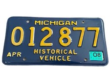 Michigan License Plate