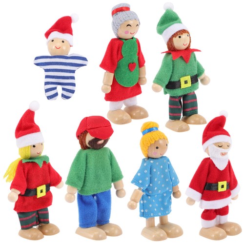 Xmas dolls house family 7 - dolls,