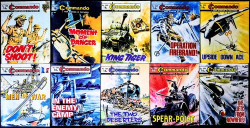 Commando war comic books - commando,