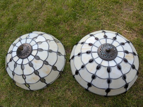 Pair vintage tiffany style - pair, of