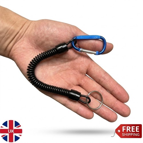 Retractable coil lanyard key - retractable,