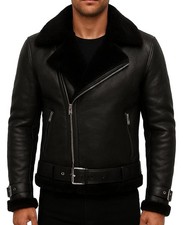 Men’s RAF B3 Black Shearling