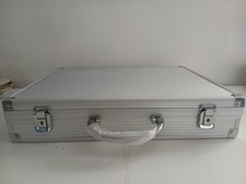 ALUMINIUM briefcase New 2 Keys Documents Uni College 15 X 12 X 3 Inches Laptop 