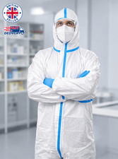 Disposable White Hooded