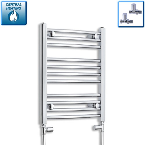 Chrome heated towel rail - heated,
