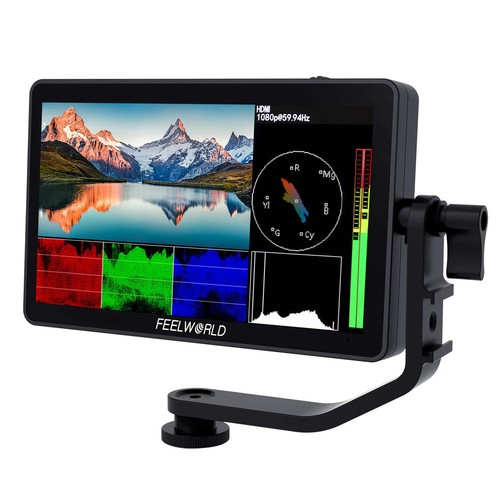 Feelworld f6plus camera - on,