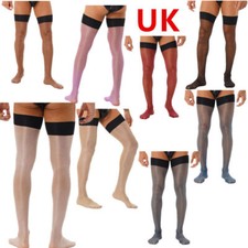 UK Mens Stockings Shiny Sheer