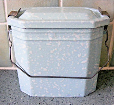 VINTAGE FRENCH ENAMEL MARBLED