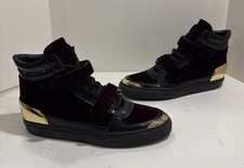Louis Leeman high top boot maroon and gold Made In Italy size 42