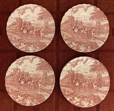 4 Myott Royal Mail Pink Tea / Side Plates 17cm (Lot 2)