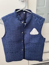 Boys Navy Waistcoat