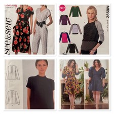 Curvy / Larger Ladies Sewing Patterns. Dresses /  Trousers / Skirts / Tops. New