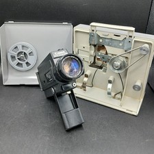 Vintage Canon Brumberger Movie Projector Auto Zoom Black Metal Plastic WRDC-EP