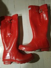 Hunter Red Wellingtons Size UK