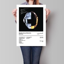 Daft Punk Poster Random Access Memories Album Cover CD Vinyl Art Print