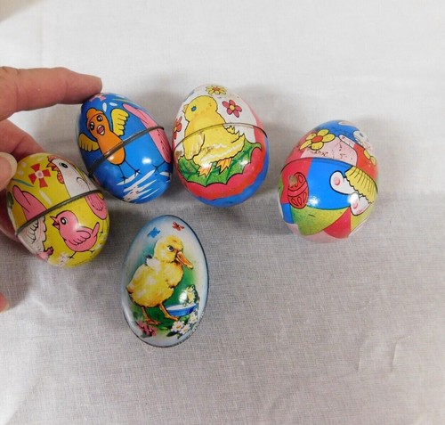 Vtg tin metal easter - tin,