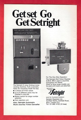 Old bus magazine advert 1969 - advert,