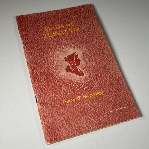1956 madame tussaud guide - tussaud’s,