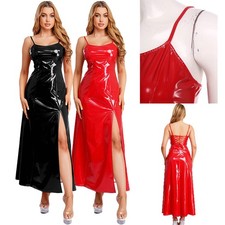 Womens Pu Leather Wet Look