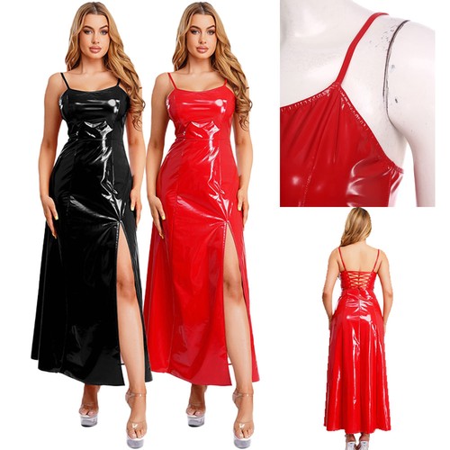 Womens leather wet look - leather,