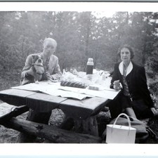 c1950s Couple Picnic Table