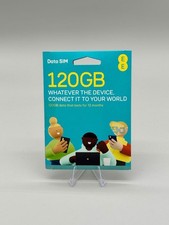 EE 120GB Preloaded Data PAYG SIM Lasts 12 Months 4G Multi Sim + Incoming Calls