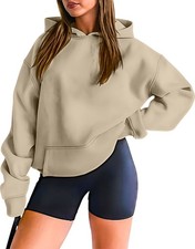 Ladies Oversized Plain Hoodies