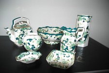 Masons Chartreuse collectable china 10 items incl 3 lamps  Excellent Condition  