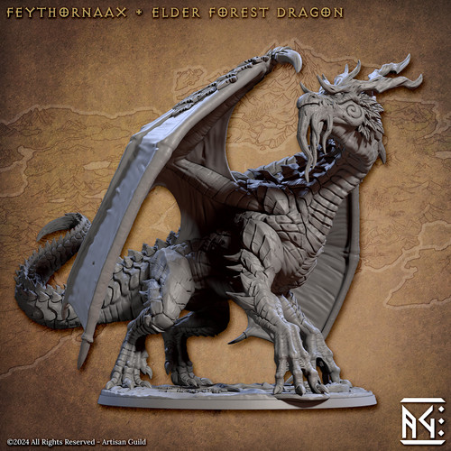 Epic forest dragon monster - forest,