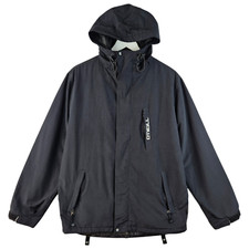 Oneill Freedom Series Mens Black Walking Hiking Windbreaker Jacket Size Large L