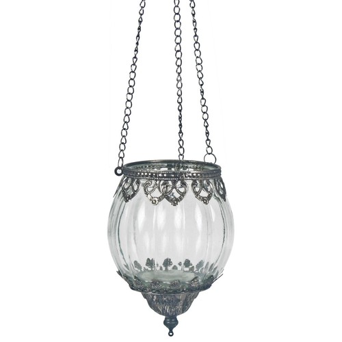 Glass hanging ribbed tea - ribbed,