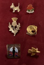 Collection Of Enamel Pin Lapel Badges