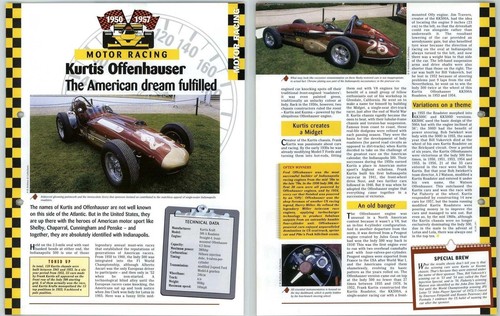 Kurtis offenhauser motor - offenhauser,