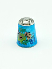 Vintage Floral Enamel Sterling