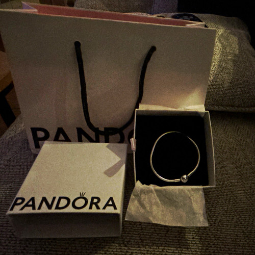Pandora silver snake - silver, chain