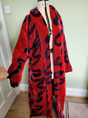 Velvet vintage dressing - vintage,