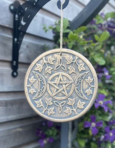 Triple moon bronze terracotta - moon,