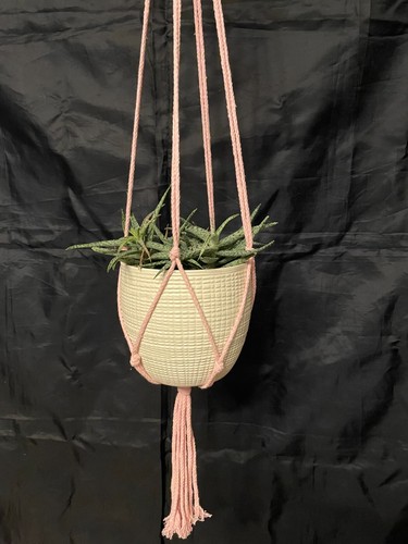 Macrame plant hanger - macrame, garden